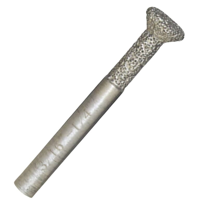 Apexx Brazed T-31 Anchor Bit - 1/4" Shank x 3/16" Diamond Neck x 7/16" Diamond Head