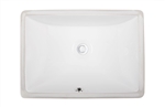 Rectangle Vanity 1611 - White