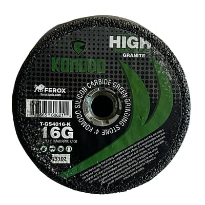 Komodo Hybrid Grinding Wheel - 4", 16 grit, Box of 10 Wheels