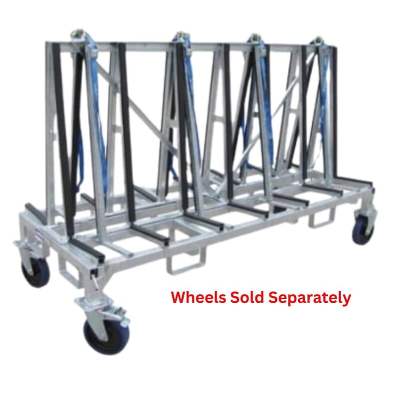 Shorty A Frame Cart Double Sided Transport Cart 78" x 32" x 33"