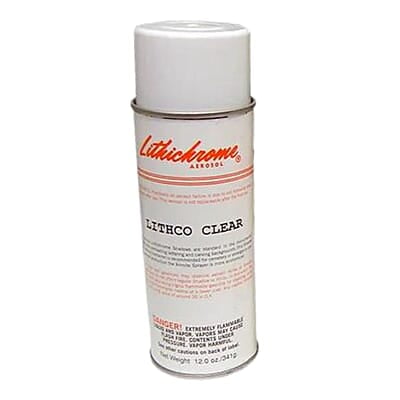 Lithichrome Aerosol Stone Paint - Clear, 12 oz