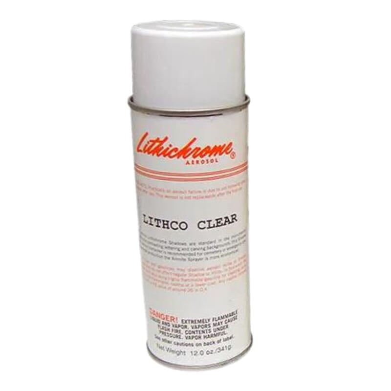 Lithichrome Aerosol Stone Paint - Clear, 12 oz