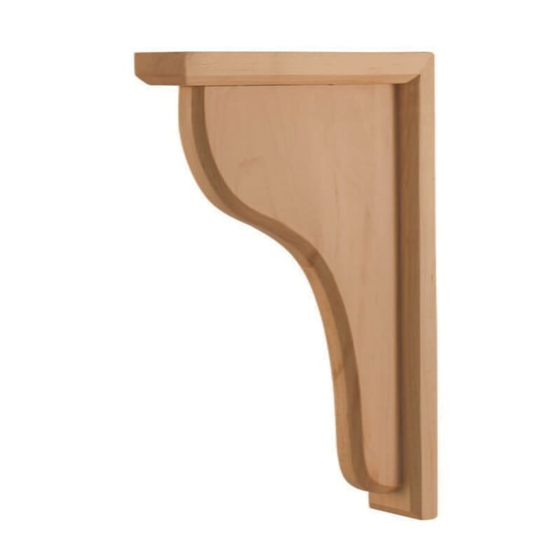 Rubberwood Corbels - 2" x 7-1/2" x 10-1/2"