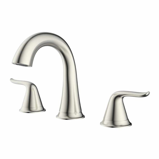 Thrifco 8 Inch Widespread 2-Handle Bathroom Faucet – Brushed Nickel