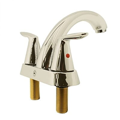 Thrifco 4 Inch Centerset 2-Handle Bathroom Faucet – Brushed Nickel