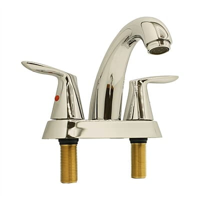 Thrifco 4 Inch Centerset 2-Handle Bathroom Faucet – Brushed Nickel