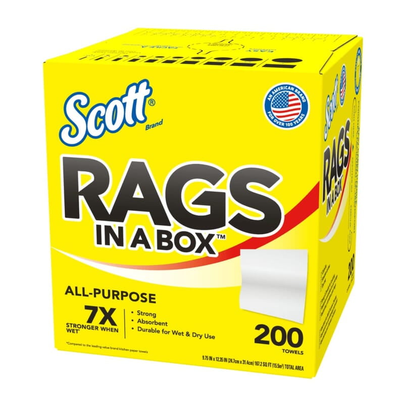 Scott Rags In A Box - 200 Towels