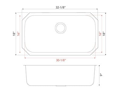 Large Single Bowl - 16g V Series