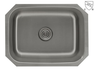 Medium Single Bowl - 18g V Series, ADA