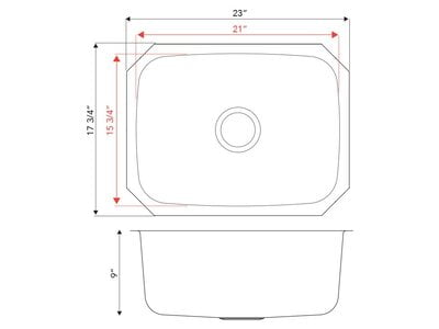 Medium Single Bowl - 18g V Series