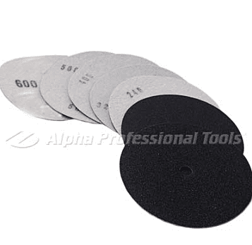 Alpha Hook And Loop Sandpaper, 50 Pack, 4", 120 Grit