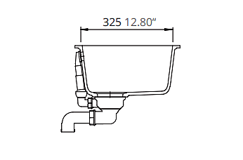 Medium Single Bowl Undermount Only Granite Composite - White