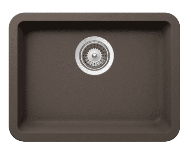 Medium Single Bowl Undermount Only Granite Composite - Brown