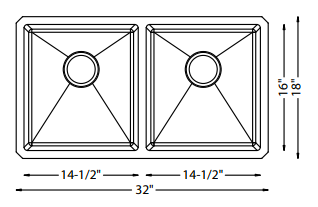 Double Equal Bowl - 18g HZ Series, Nested