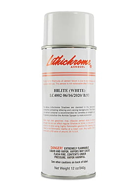 Lithichrome Aerosol Stone Paint - Hilite White, 12 oz