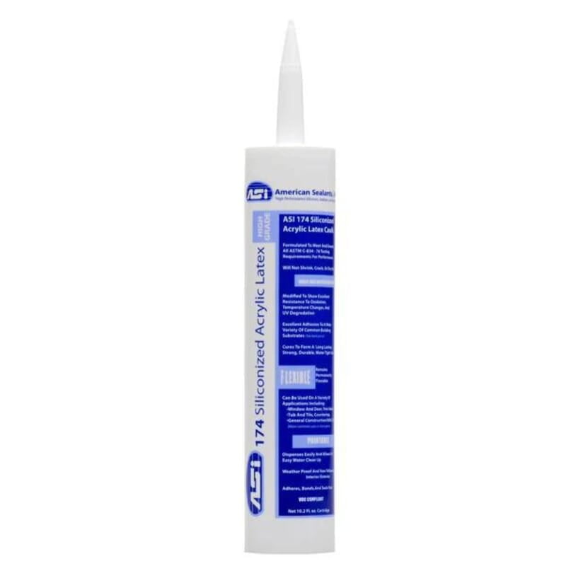 Caulk Paintable Latex Siliconized - White - ASI