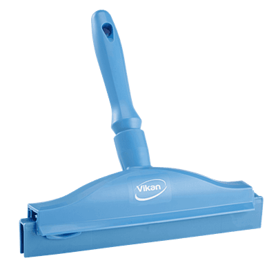 Hygienic Hand Squeegee w/ Replacement Cassette, 9.8", Blue